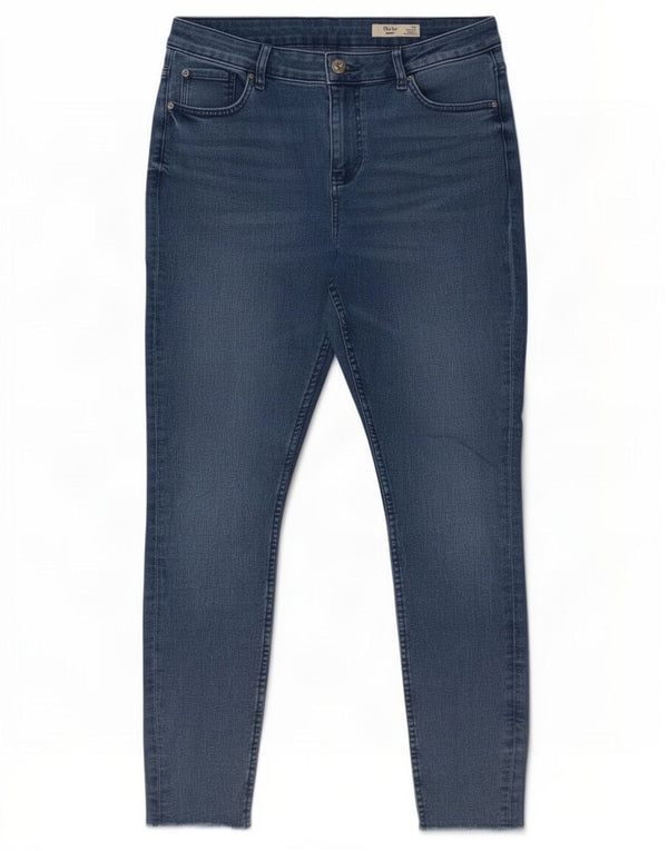 Marks & Spencer Womens The Ivy Skinny Jeans UK 14 Large W32 L27 Blue Cotton