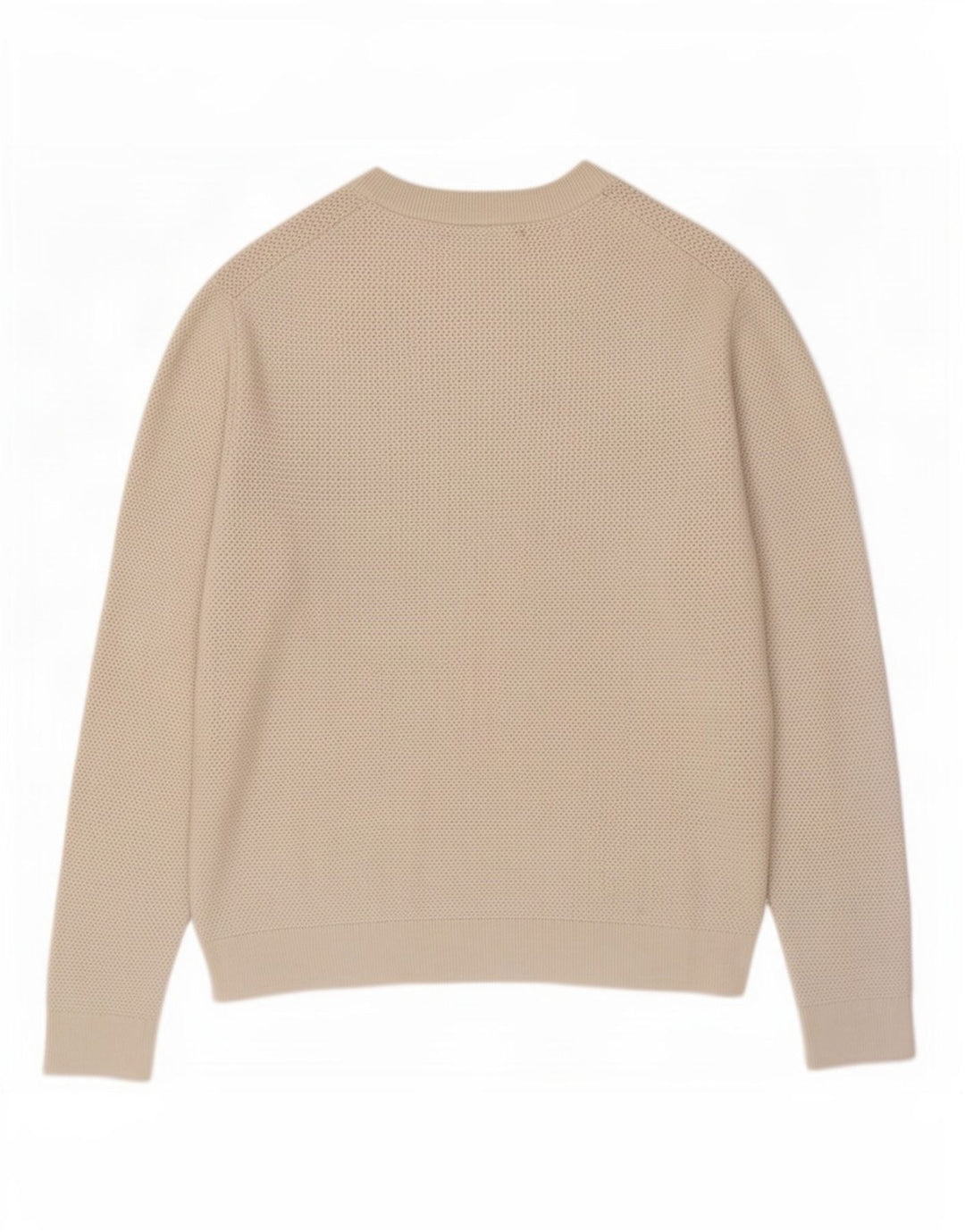Reiss Herre Crew Neck Jumper Sweater Medium Beige Nylon
