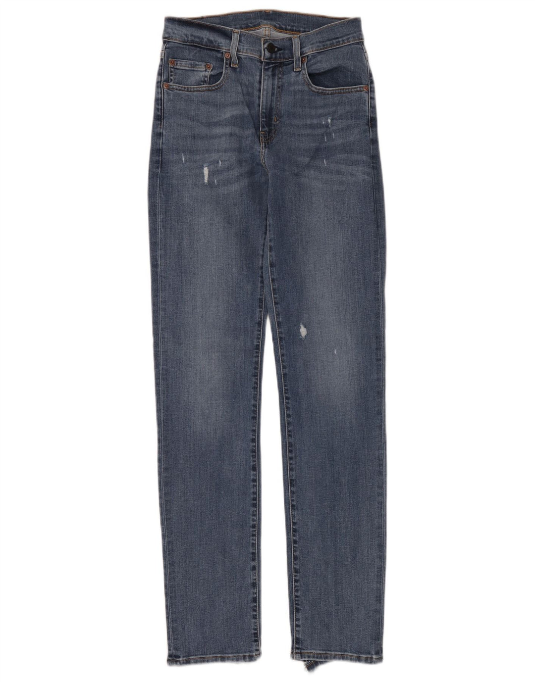Levi's Dame Distressed Slim Jeans W26 L32 Blå