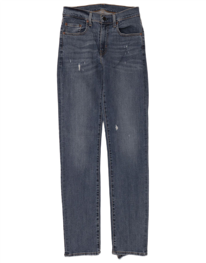 Levi's Dame Distressed Slim Jeans W26 L32 Blå