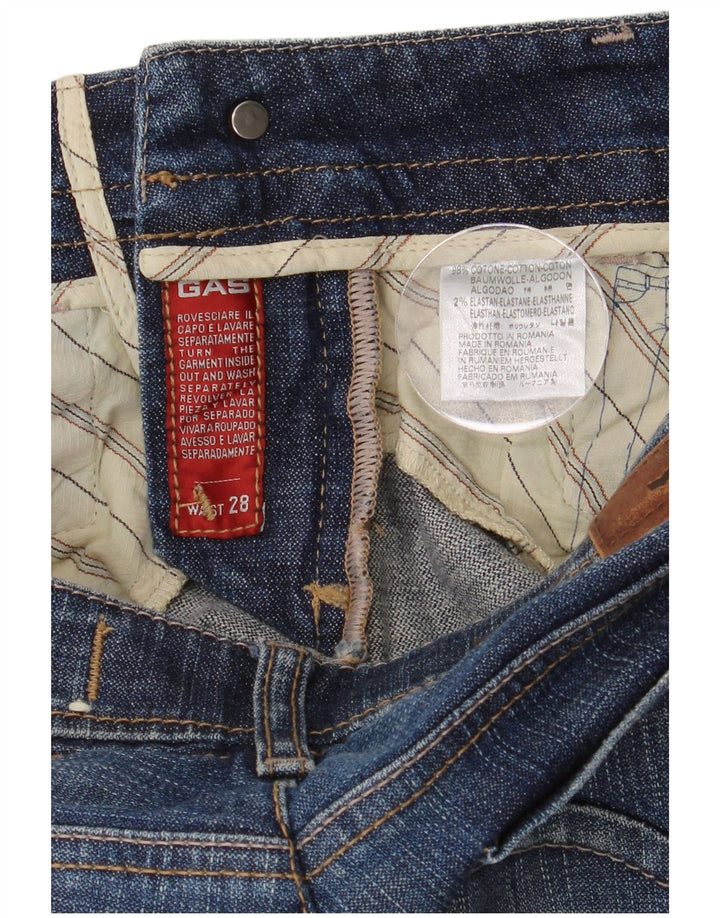 Gas Dame Slim Jeans W28 L29 Blå Bomuld