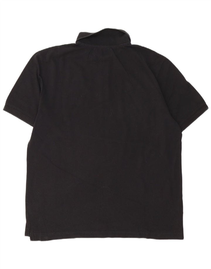 Kappa herre poloshirt stor sort bomuld
