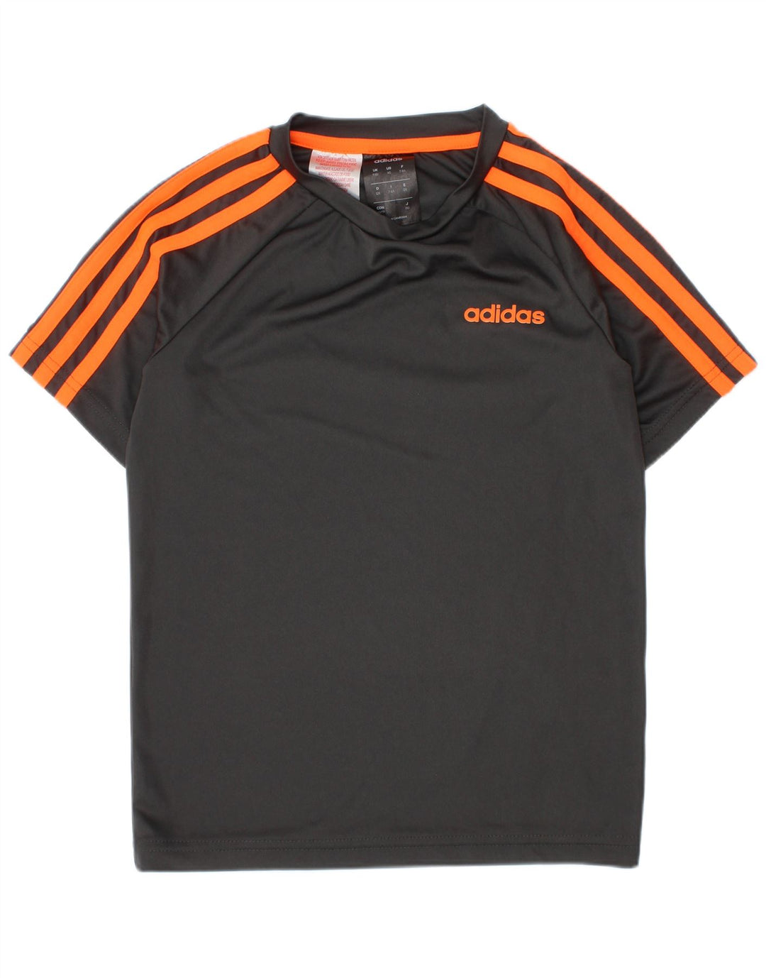 Adidas Boys Climalite T-Shirt Top 7-8 År Grå Polyester
