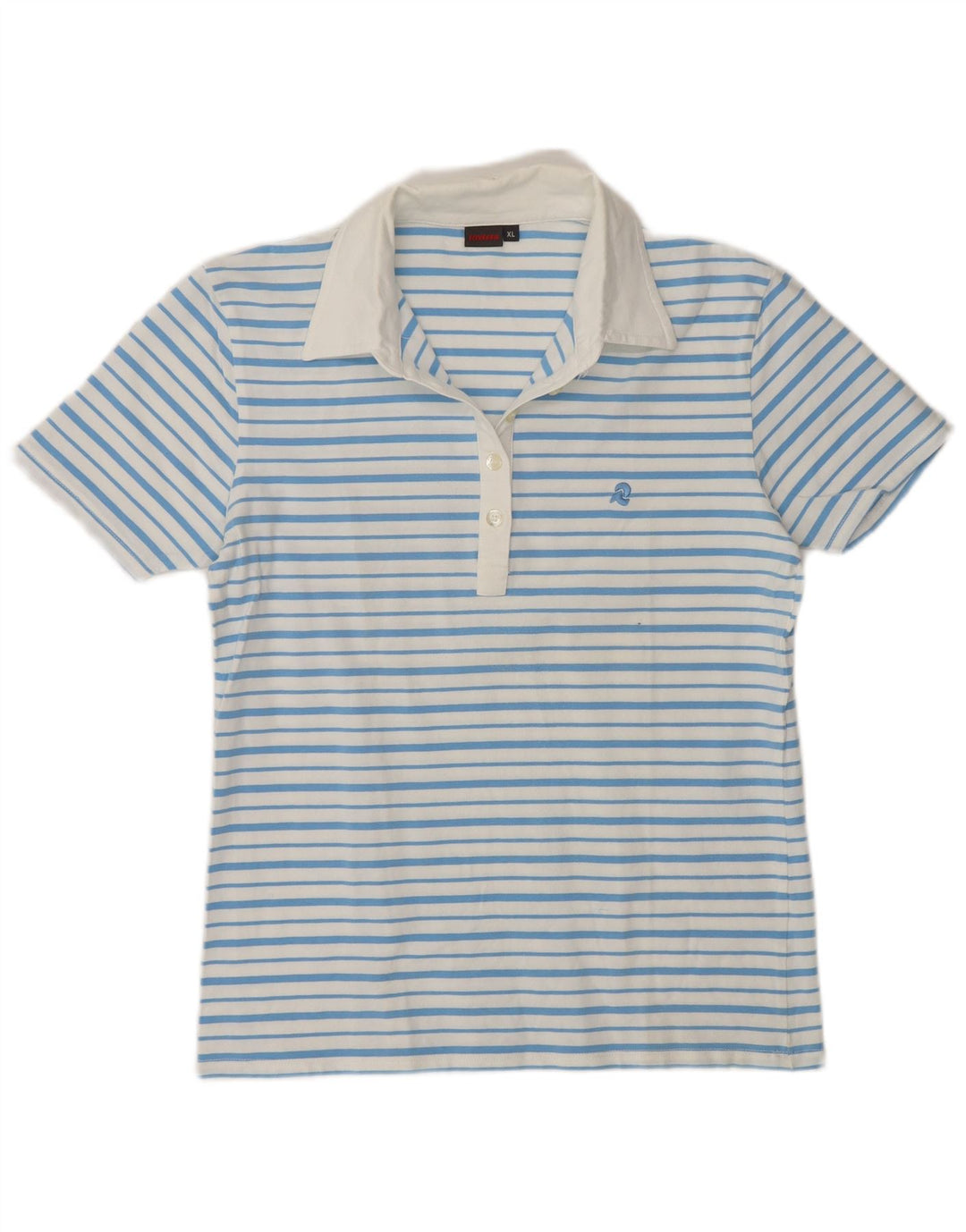 Invicta Dame Polo Shirt UK 18 XL Blå Stribet