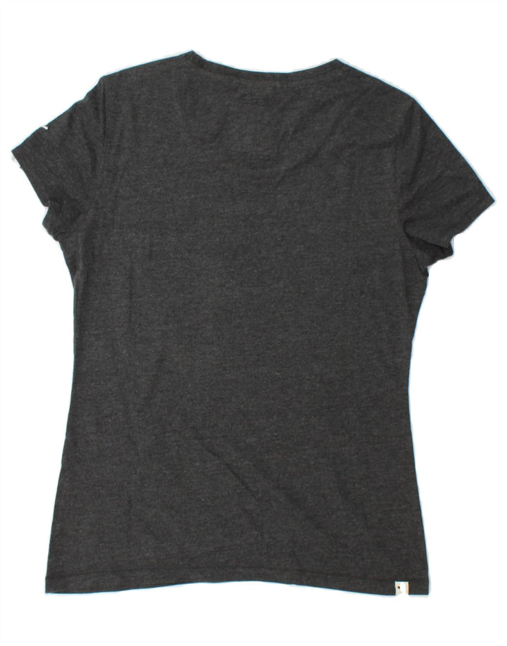 PUMA Womens Graphic T-Shirt Top UK 12 Medium Grey Cotton Vintage Puma and Second-Hand Puma from Messina Hembry 