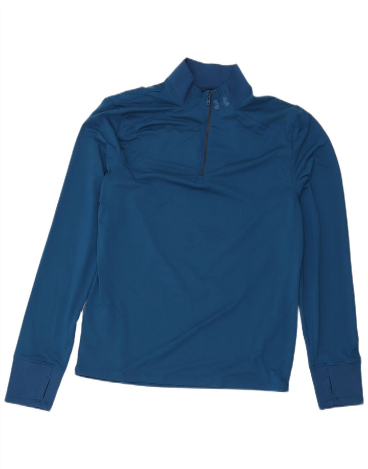 Under Armour Herre Zip Neck Pullover Træningsdragt Top Medium Blue