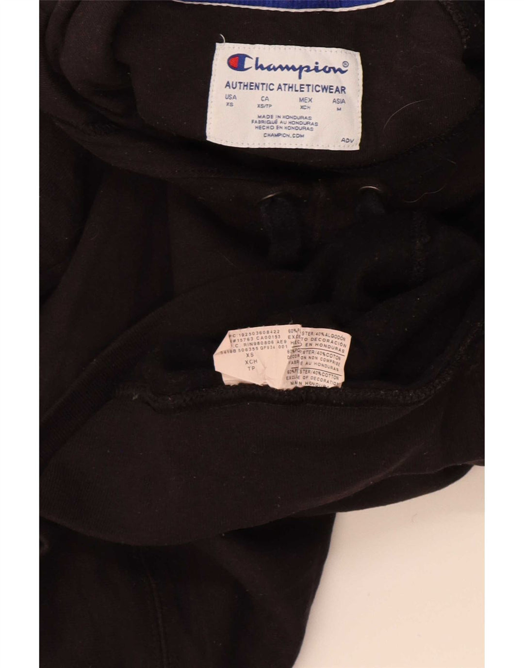 Champion Herre grafisk hættetrøje Jumper XS Sort polyester