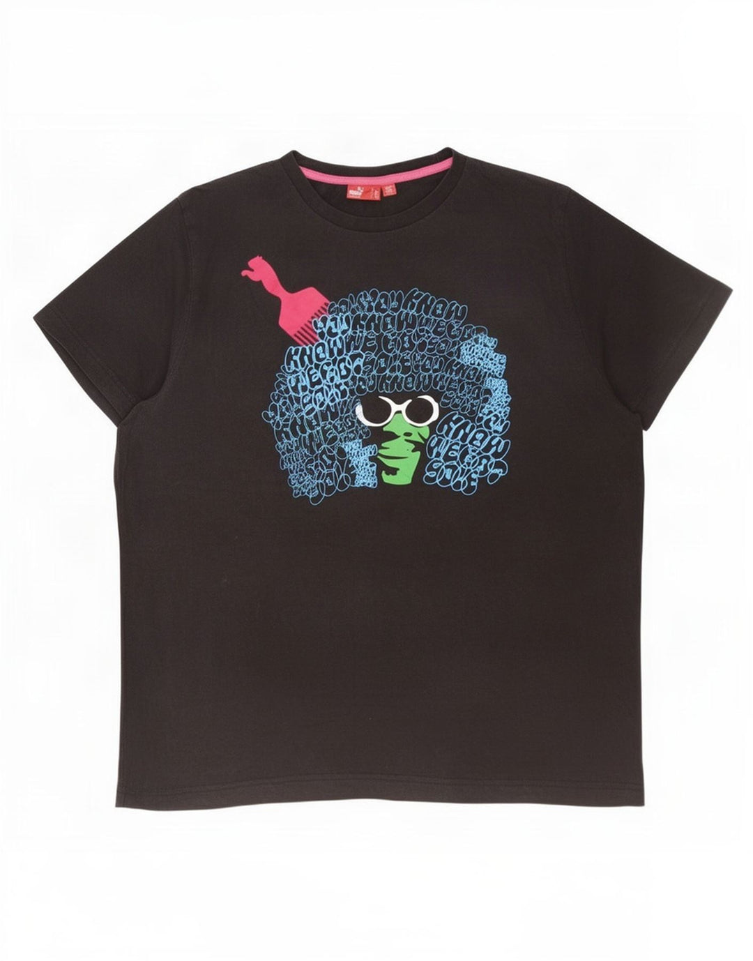 Puma Herre Grafisk T-Shirt Top 2XL Sort