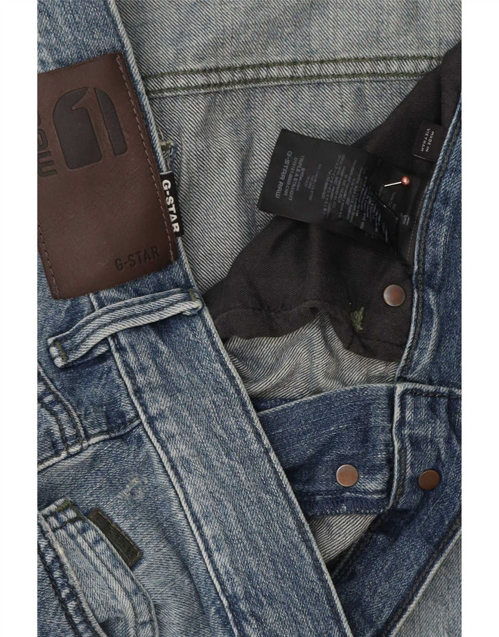 G-Star Herre Distressed Straight Jeans W32 L32 Blå Bomuld