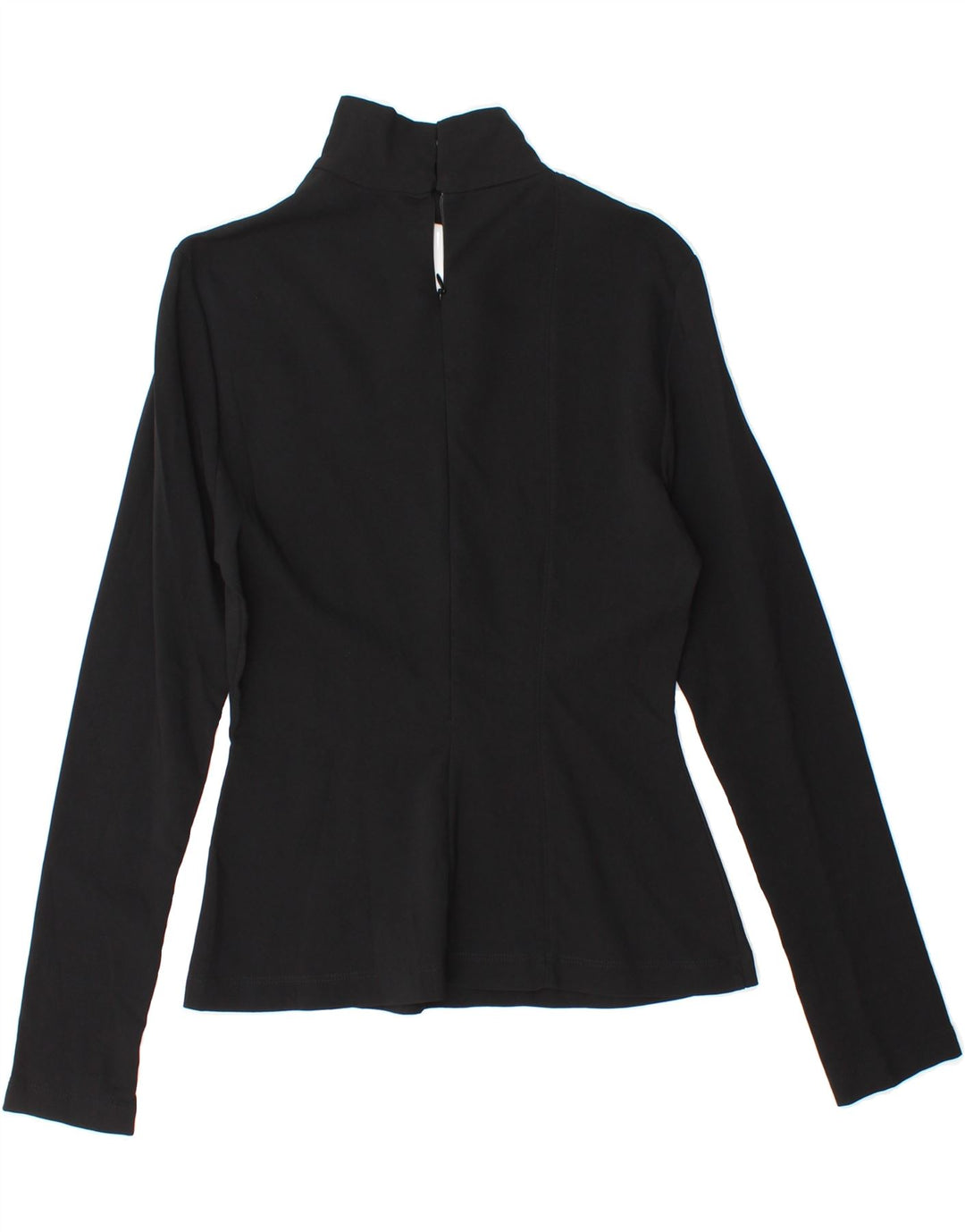 ZARA Womens Long Sleeve Blouse Top UK 10 Small Black Viscose Vintage Zara and Second-Hand Zara from Messina Hembry 