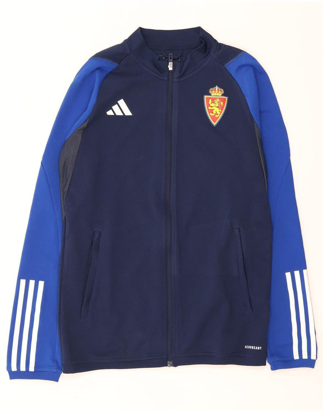 Adidas Herre Aeroready Træningsdragt Top Jakke Lille Navy Blue Colourblock