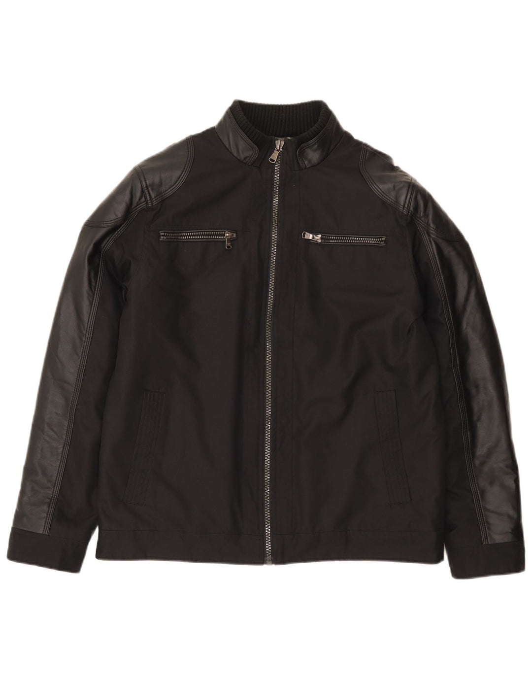 Calvin Klein Herre Bomber Windbreaker Jacket UK 38 Medium Sort Modern