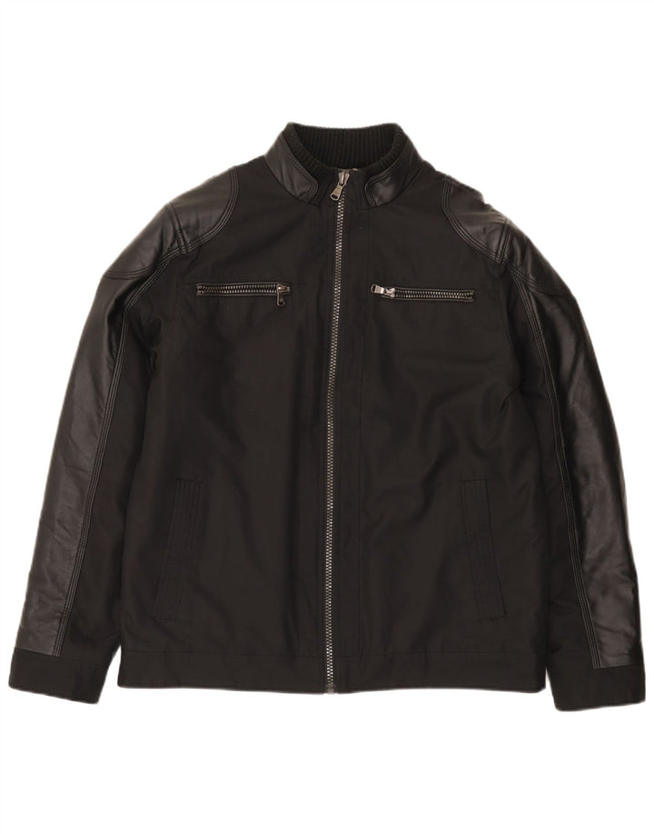 Calvin Klein Herre Bomber Windbreaker Jacket UK 38 Medium Sort Modern