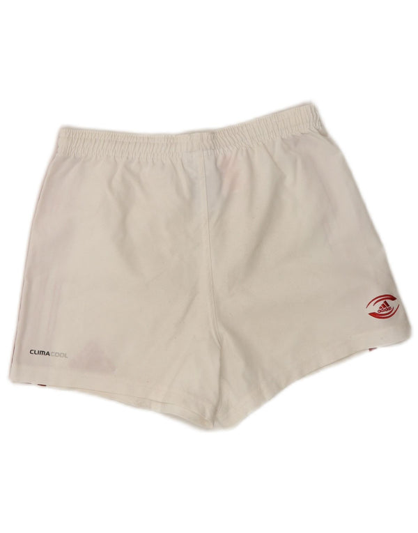 Adidas Boys Climacool Sportsshorts 9-10 År Hvid Polyester