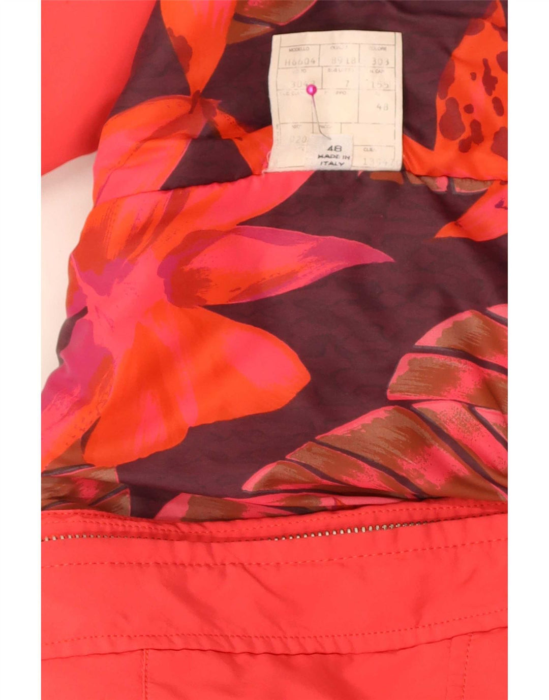 Belfe Womens Relaxed Fit Windbreaker Jacket IT 48 XL Rød Nylon