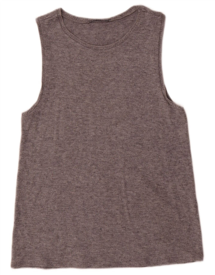 Zara Damevest Top UK 12 Medium Grå Flecked