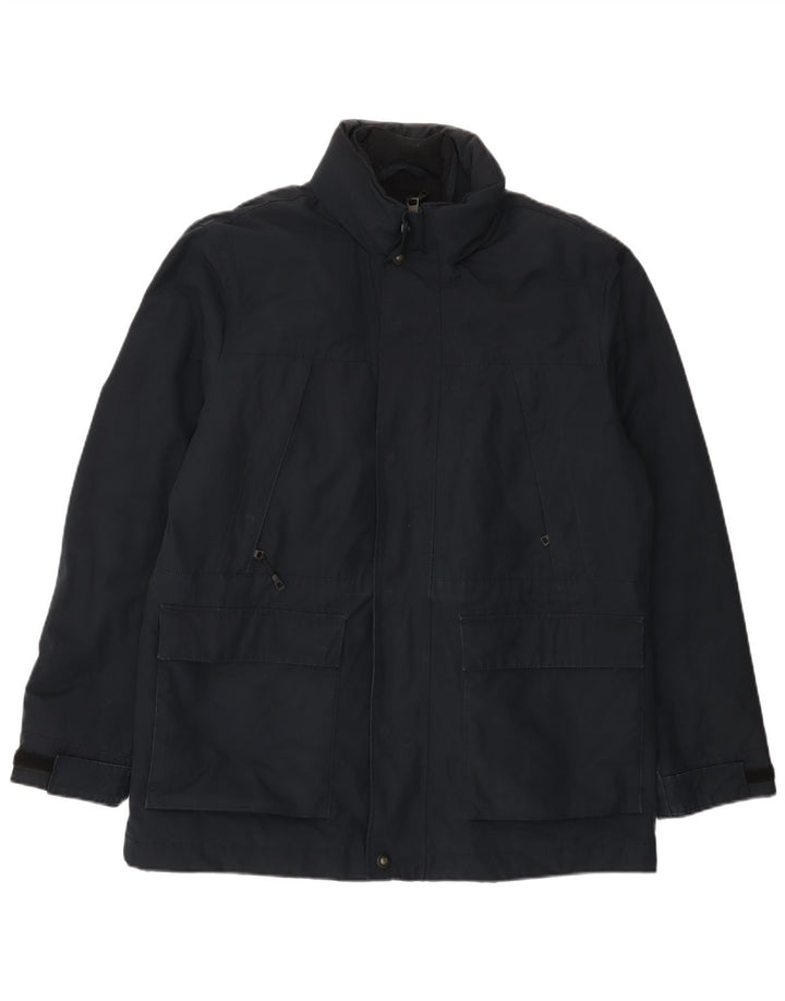 Marks & Spencer Herre Windbreaker Jacket UK 40 Large Navy Blue