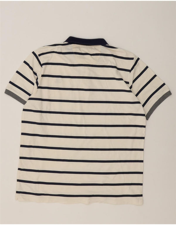Armata Di Mare Rugby Polo Shirt til mænd 3XL Hvidstribet bomuld