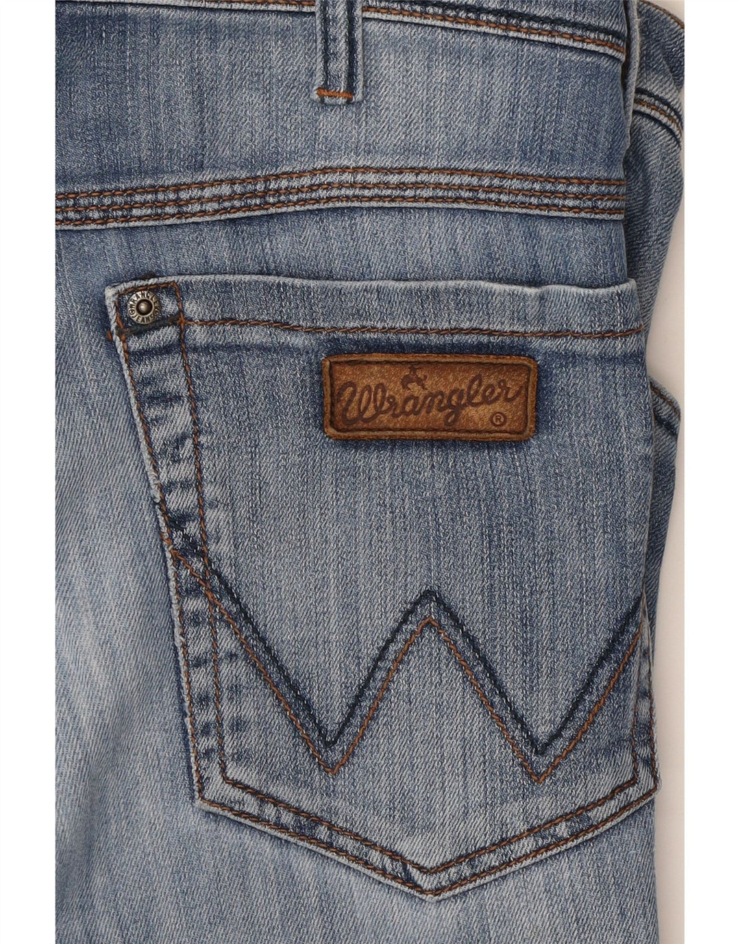 WRANGLER Mens Texas Straight Jeans W32 L34 Blue Cotton Vintage Wrangler and Second-Hand Wrangler from Messina Hembry 