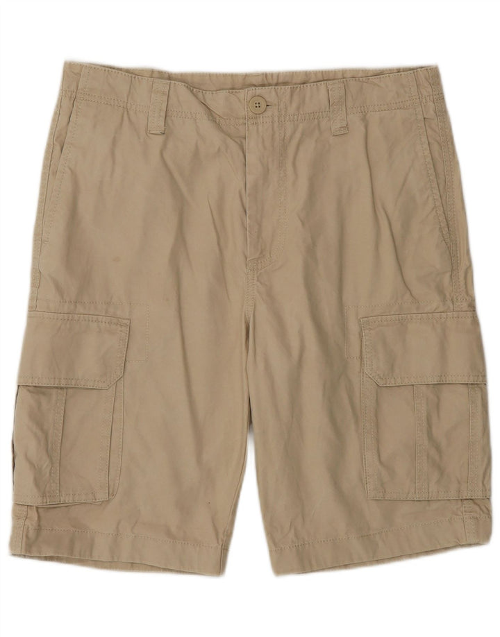 Benetton Herre Cargo Shorts IT 46 Small W32 Beige Bomuld