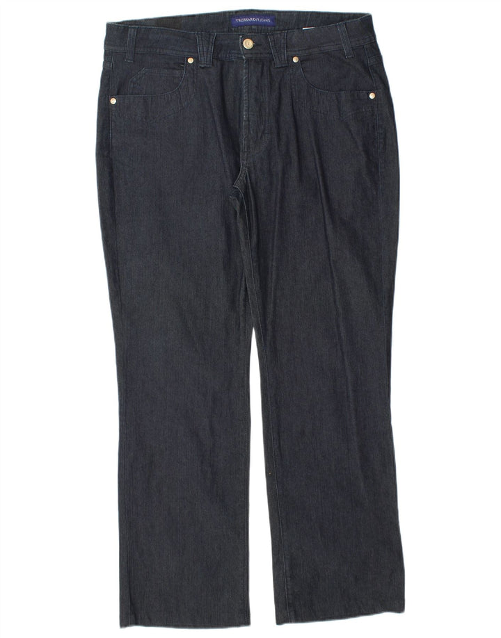 Trussardi Straight Jeans til mænd W33 L28 Marineblå bomuld