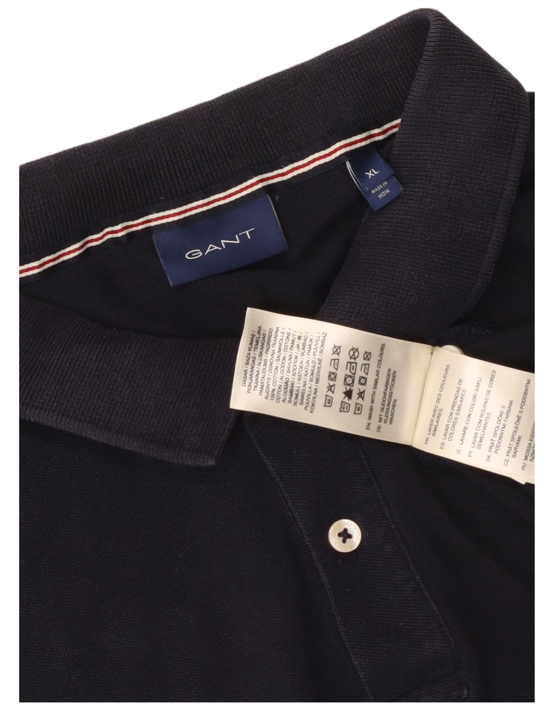 Gant herre poloshirt XL marineblå bomuld