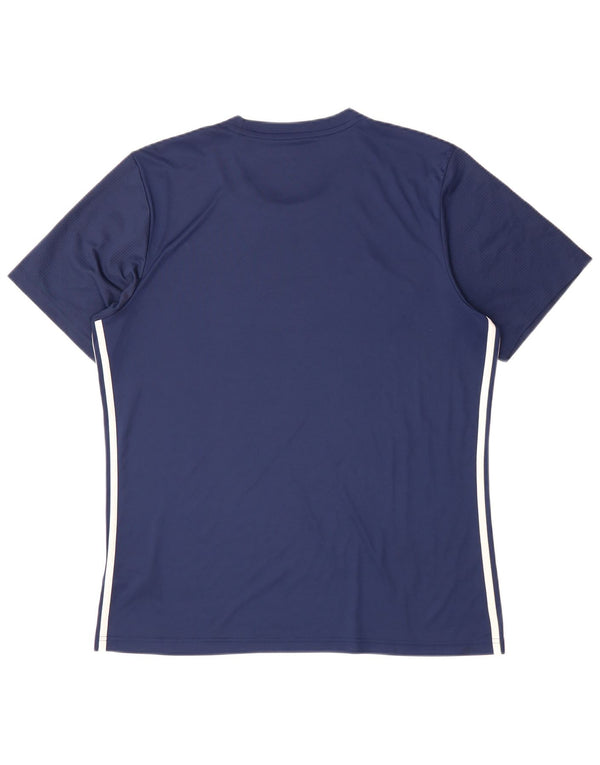 ADIDAS Aeroready Slim Fit T-Shirt Top XL Marineblå polyester