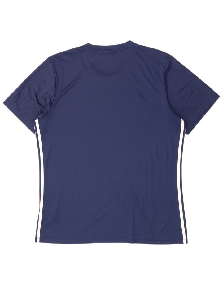 ADIDAS Aeroready Slim Fit T-Shirt Top XL Marineblå polyester