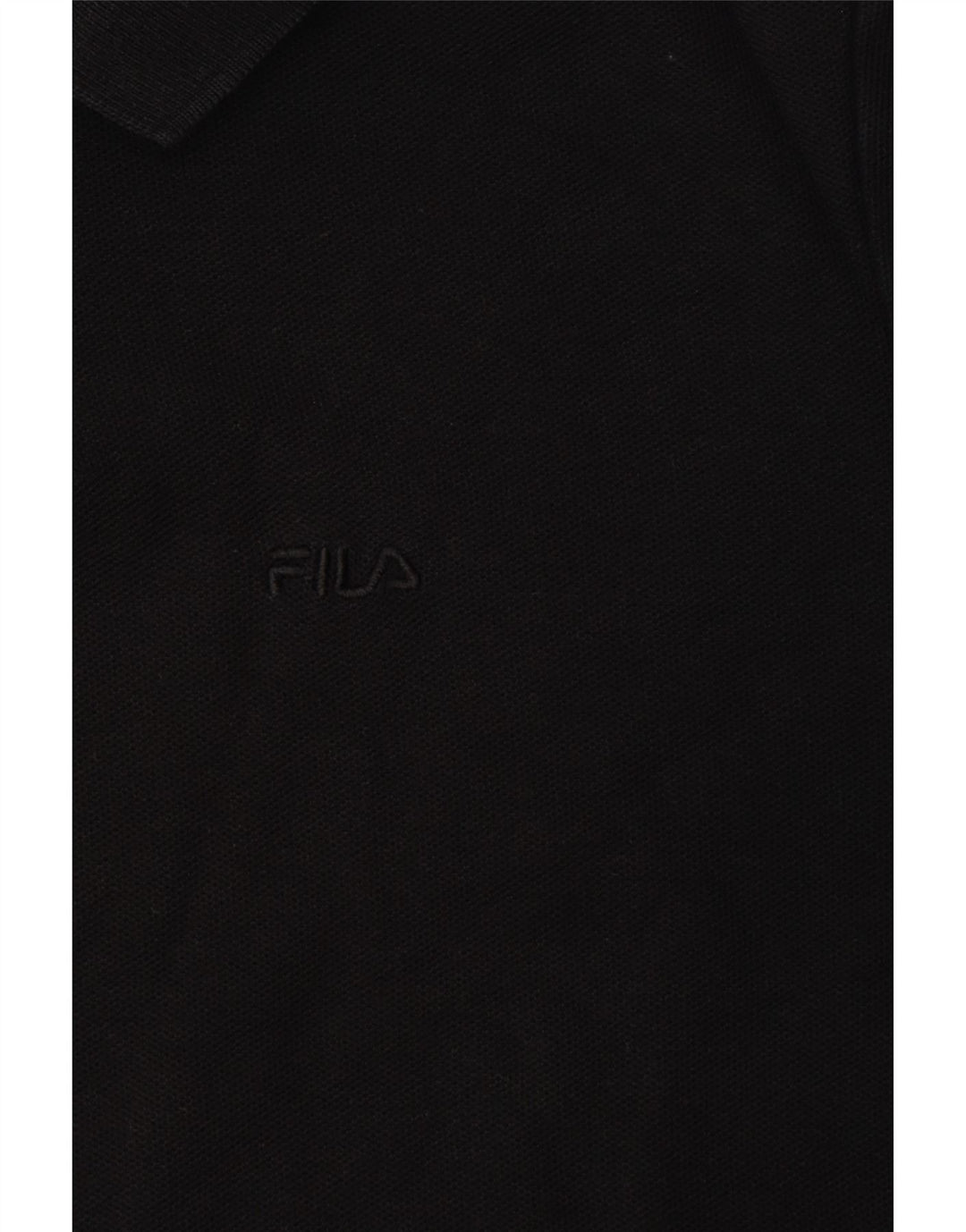 FILA Womens Polo Shirt UK 14 Medium Black Cotton Vintage Fila and Second-Hand Fila from Messina Hembry 