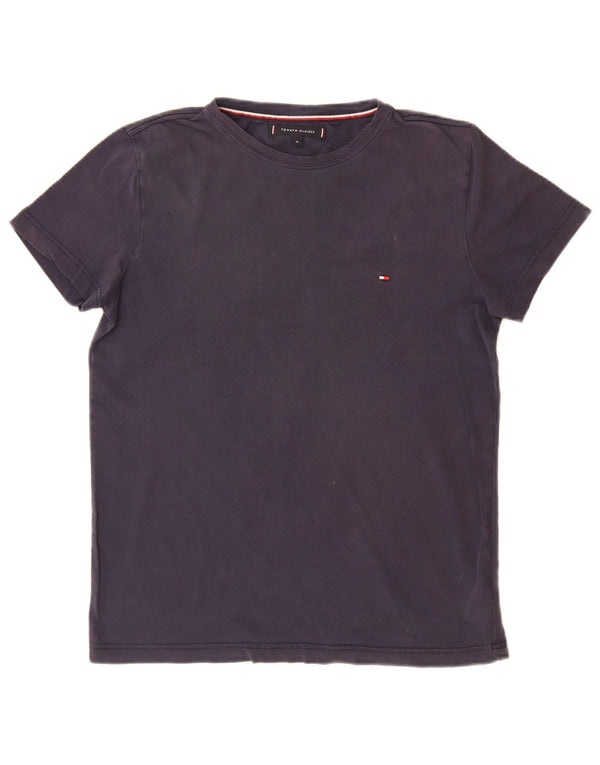 TOMMY HILFIGER Herre T-shirt Top Medium Marineblå Bomuld