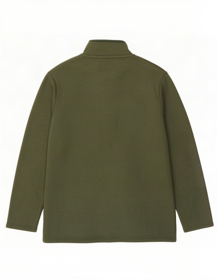 Mountain Warehouse Herre Zip Neck Sweatshirt Jumper Large Grøn Polyester