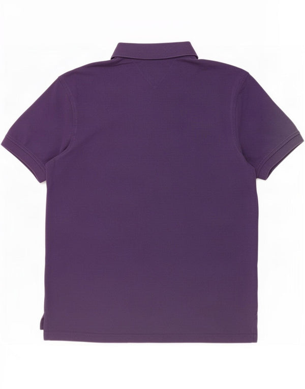 Tommy Hilfiger herre poloshirt XL lilla bomuld