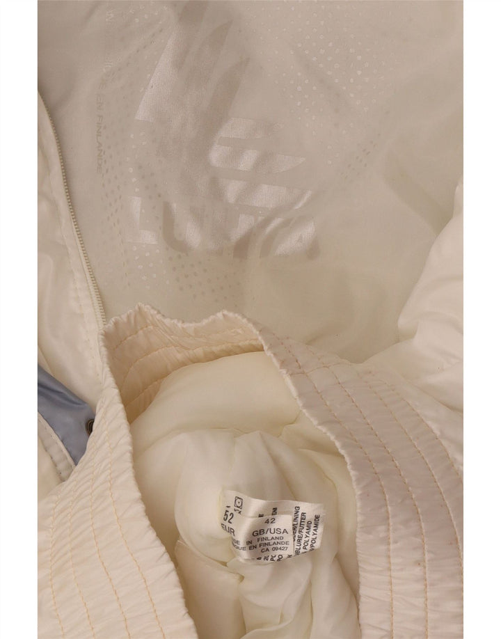 Luhta Herre Loose Fit Polstret Jakke UK 42 Large White Colourblock Polyester