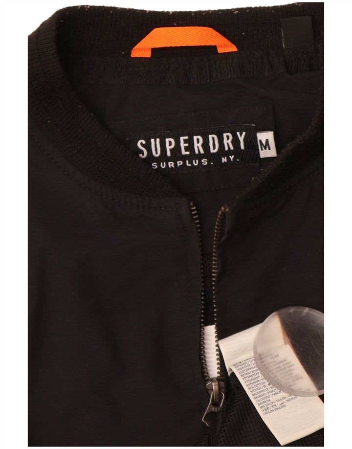 SUPERDRY Bomberjakke til mænd UK 38 Medium Sort Bomuld