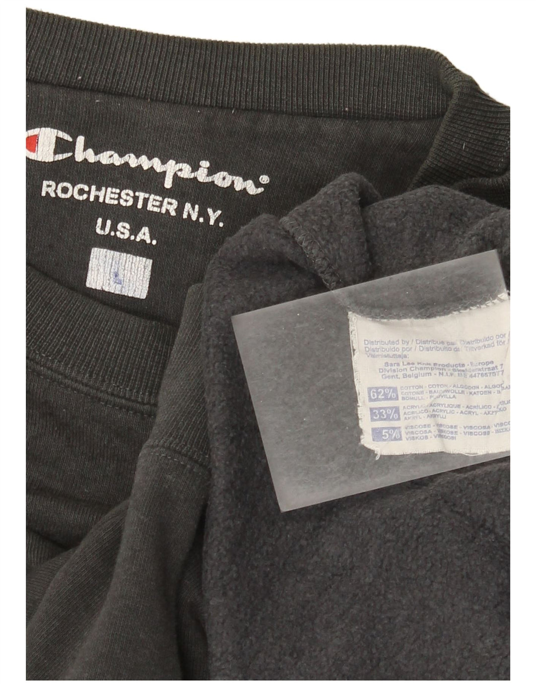 Champion Herre Sweatshirt Jumper XL Grå Bomuld