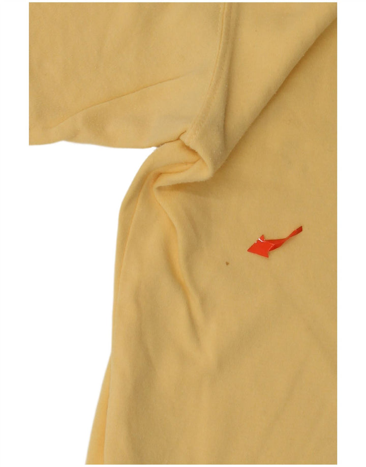 EDDIE BAUER Dame Polo Shirt UK 16 Stor Gul Bomuld