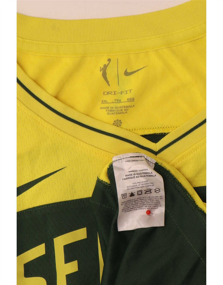 Nike Herre Seattle Grafisk Vest Top 2XL Grøn Colourblock Polyester