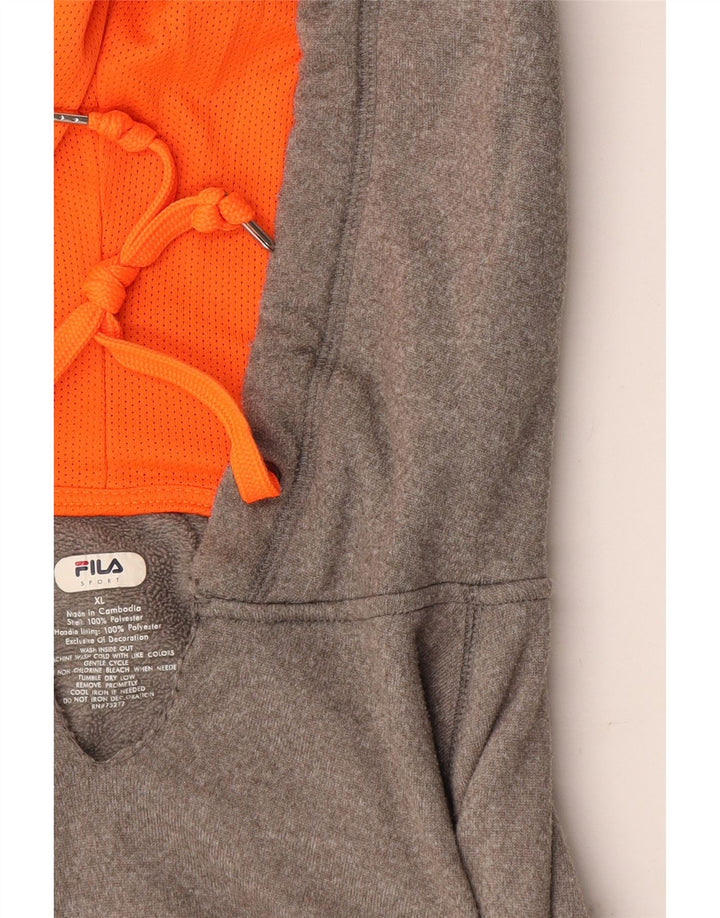 Fila Hættetrøje til mænd XL Grå polyester
