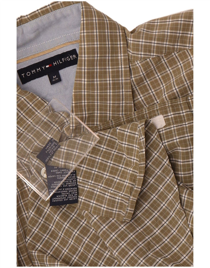 Tommy Hilfiger Herreskjorte Medium Khaki Ternet Bomuld
