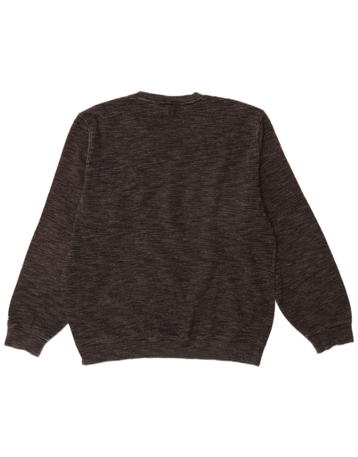 Champion Herre Grafisk Sweatshirt Jumper XL Grå Flecked