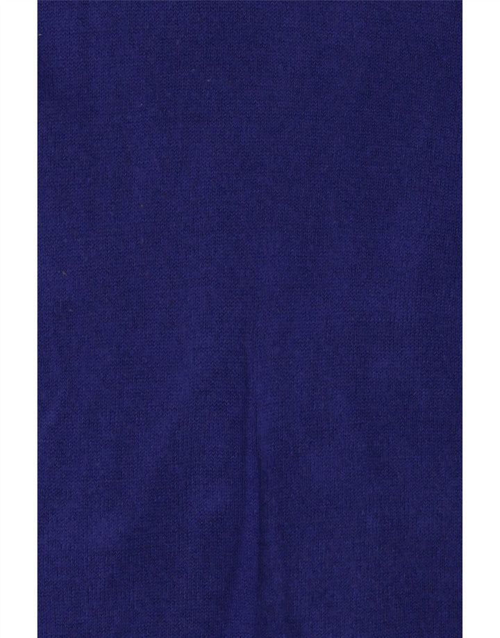 Marks & Spencer Dame Boat Neck Jumper Sweater UK 14 Medium Blue Acryl