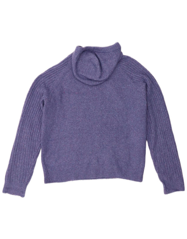 Marks & Spencer Dame hættetrøje oversize sweater UK 14 Medium Lilla