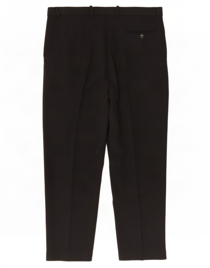 Marks & Spencer Straight Casual Bukser til mænd W38 L31 Sort polyester