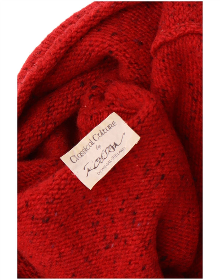 Rossan Dame Roll Neck Jumper Sweater UK 14 Large Red Flecked
