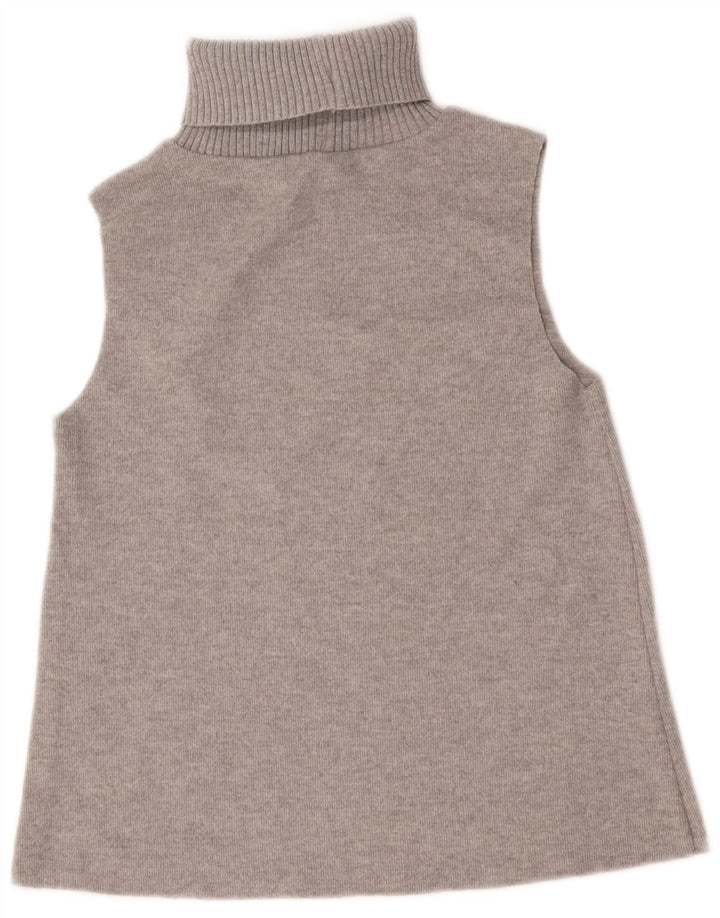 Zara Dame Vest Tank Top UK 10 Small Grå