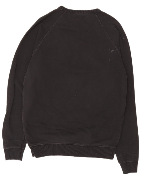 Diesel Herre Grafisk Sweatshirt Jumper Medium Sort Bomuld