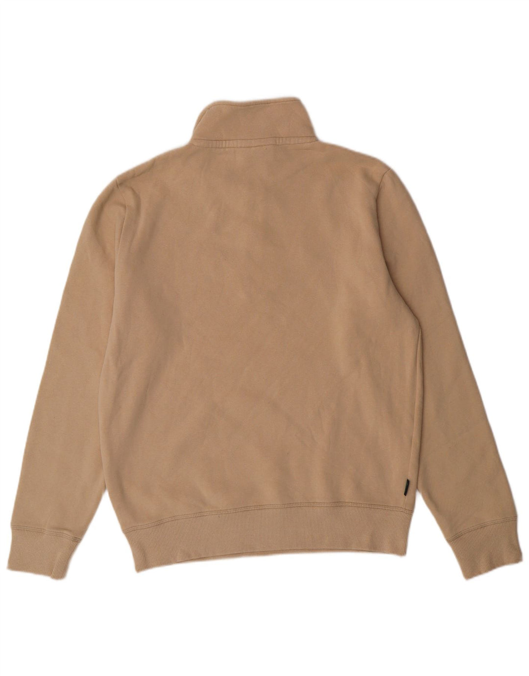 SUPERDRY Sweatshirt med lynlås til mænd, stor beige bomuld