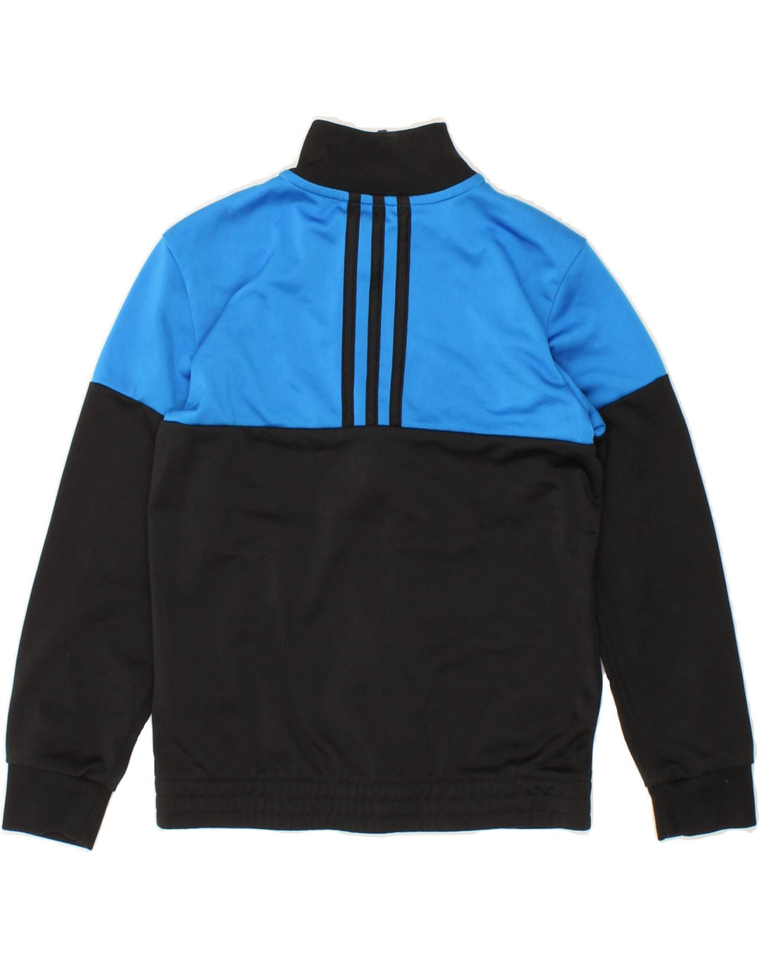 ADIDAS Boys Tracksuit Top Jacket 7-8 Years  Black Colourblock Polyester Vintage Adidas and Second-Hand Adidas from Messina Hembry 