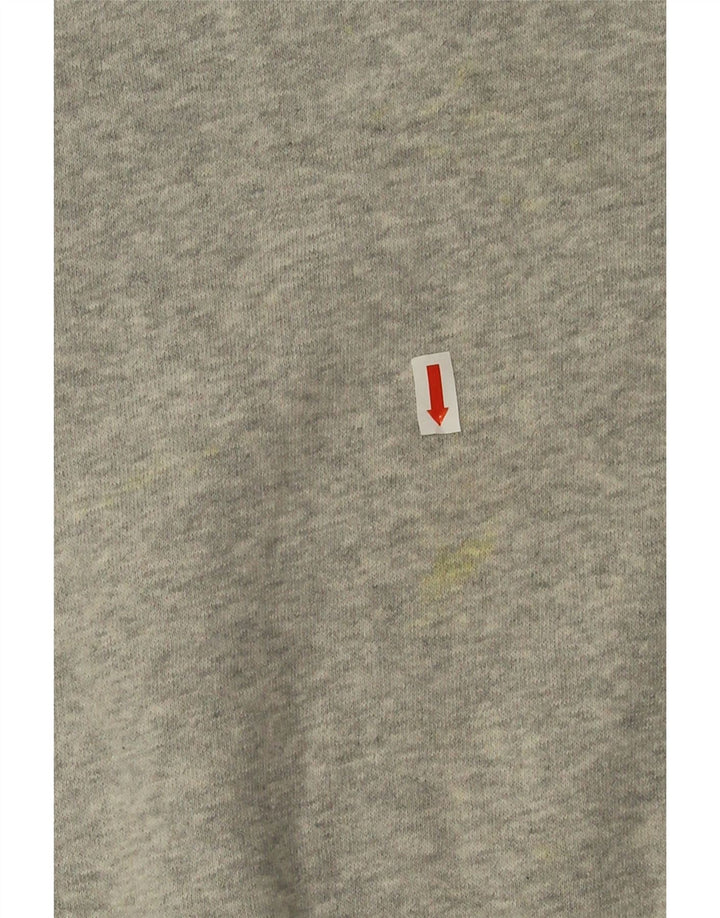 Zara Sweatshirt-trøje til mænd, stort gråt flækket hjerte