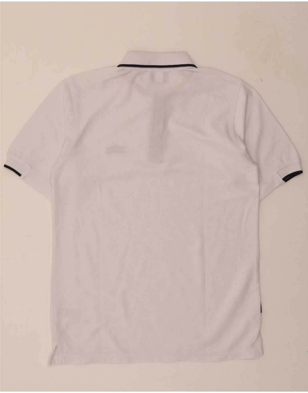 UMBRO Mens Polo Shirt Medium White Polyester Vintage Umbro and Second-Hand Umbro from Messina Hembry 